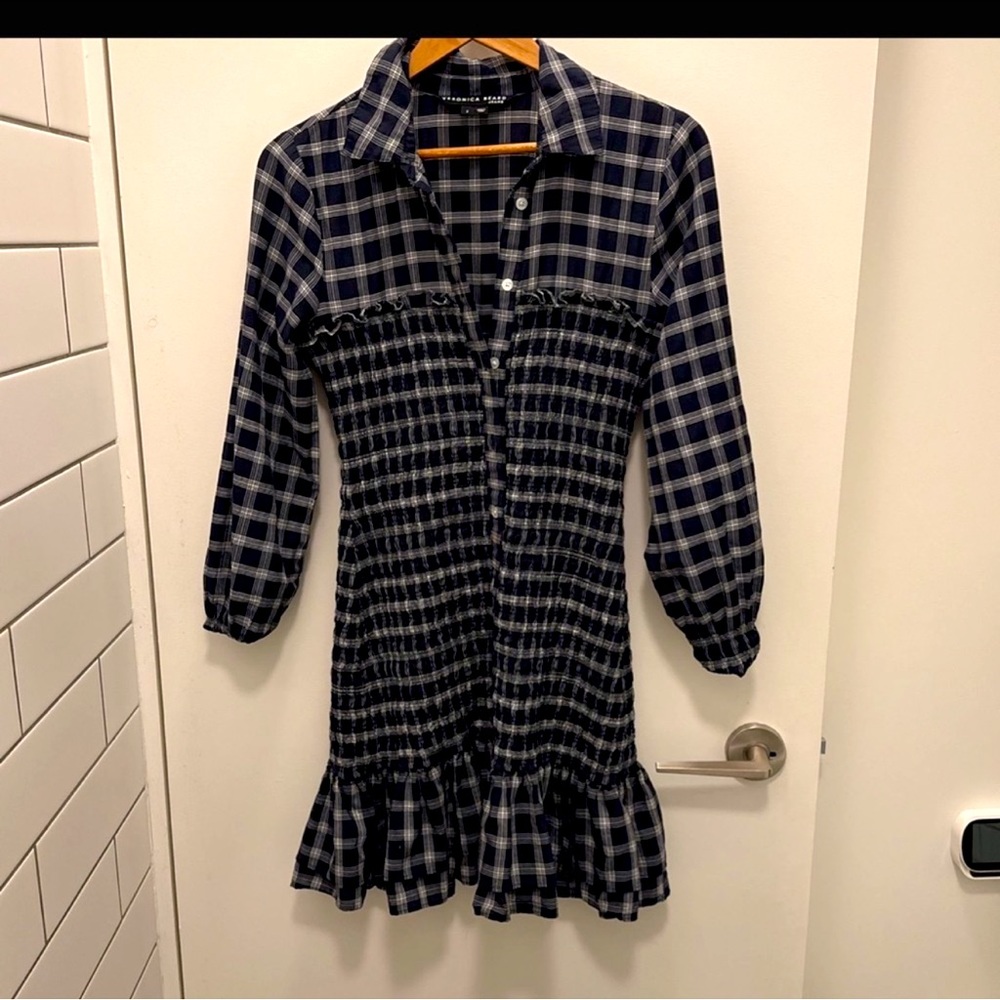 Veronica Beard Smocked Mini dress